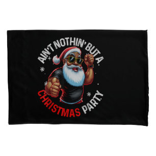 African American Santa Claus Christmas Pajama Pillowcase