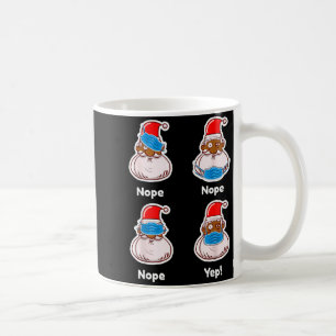African American Santa Claus Matching Christmas Pa Coffee Mug