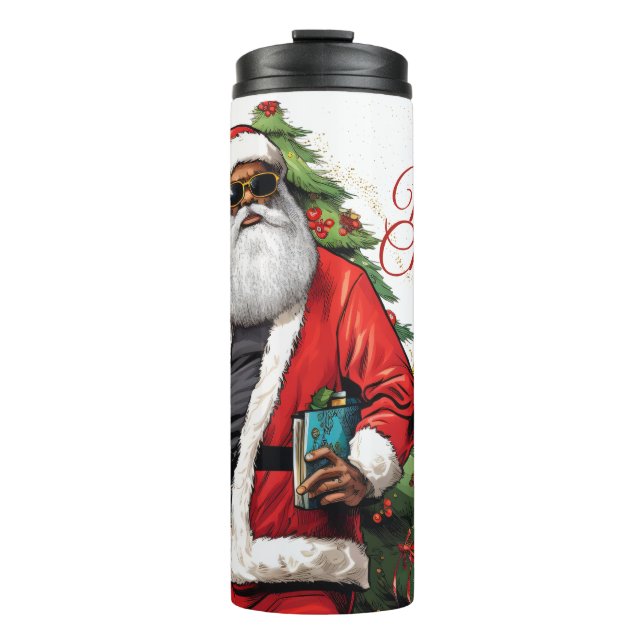  African American Santa Stainless  Tumbler (Front)
