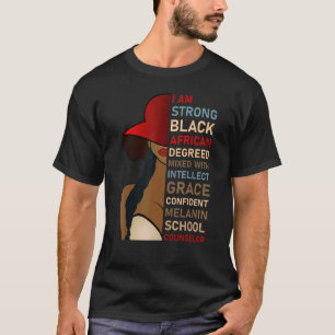 African American School Counselor Appreciation T-Shirt