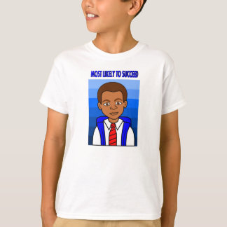 African American Schoolboy Most Likely to Succeed T-Shirt