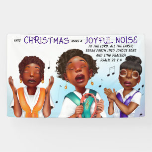 African American Singers Scripture Banner
