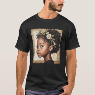 African American Stoic Girl Stoicism for Kids T-Shirt