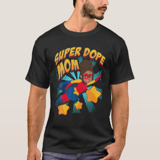 African American Superhero Mum Black Nerds Comic B T-Shirt