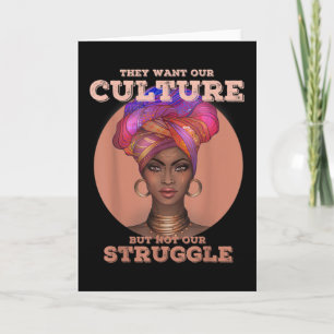 African American t s for women Black History Cultu Card