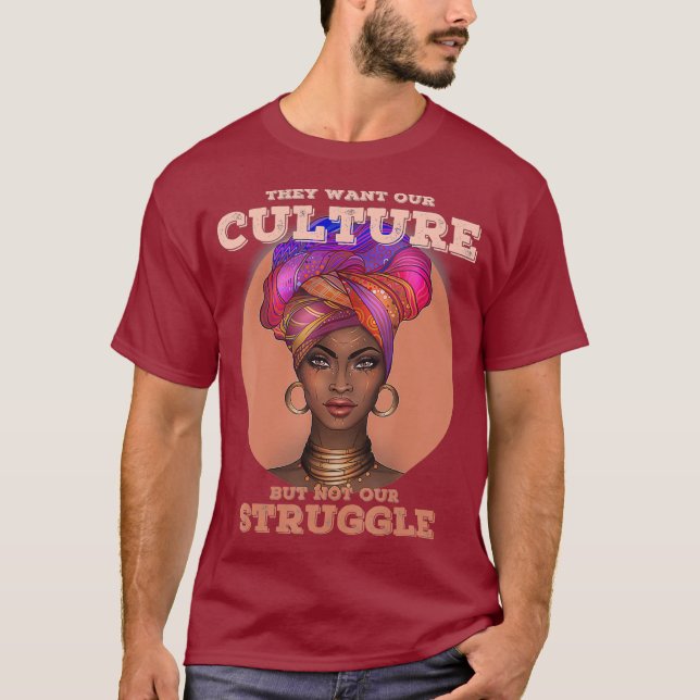 African American t shirts for women Black (Front)