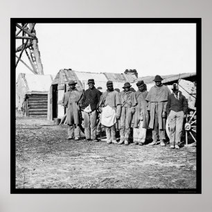 African American Teamsters 1864 Poster