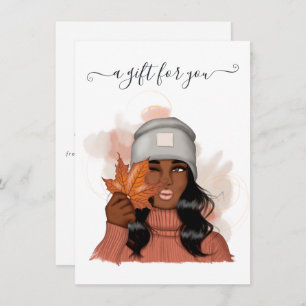 African American Thanksgiving Gift Certificate