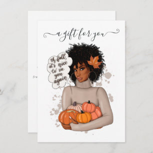 African American Thanksgiving  Gift Certificate