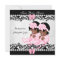 African American Twin Baby Shower Cute Girls Pink