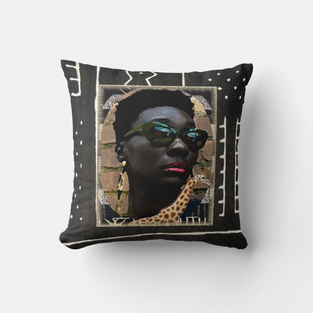 African American  Urban Design Cushion (Front)