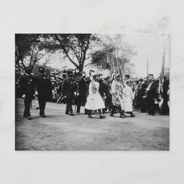 African American veterans, New York City, 1912 Postcard (Front)