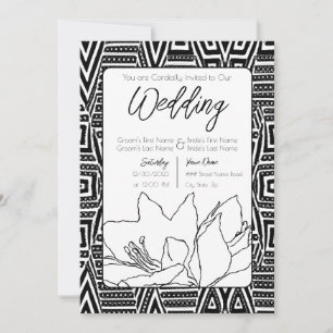 African American Wedding Invitation