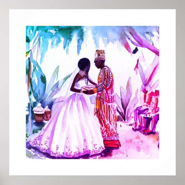 African American Wedding Poster (Front)