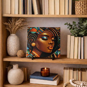African American Woman Art Ceramic Tile