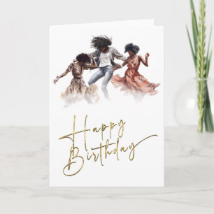 African American Woman Birthday Cards