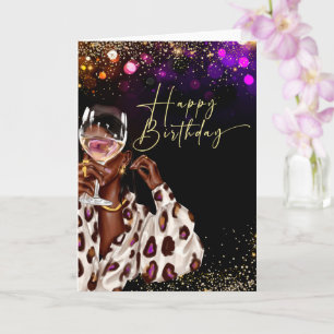 African American Woman Birthday Cards