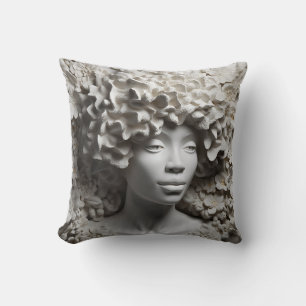 African American Woman Black Queen Melanin Poppin Cushion