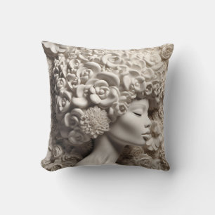 African American Woman Black Queen Melanin Poppin Cushion