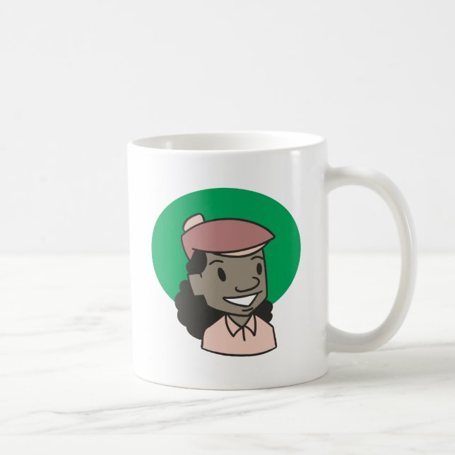 African American Woman Golfer Coffee Mug (Right)