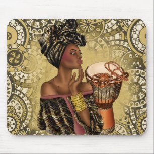 African American Woman Mouse pad