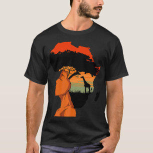 African American Woman Pride Melanin Afro Black Hi T-Shirt