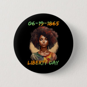 - African American Women Independence Day 6 Cm Round Badge