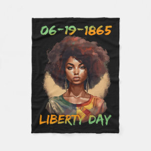 - African American Women Independence Day  Fleece Blanket