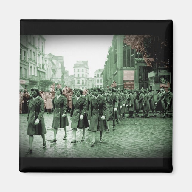 African American Women Marching Magnet (Front)