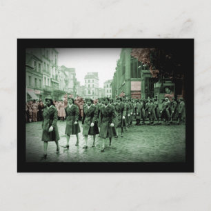 African American Women Marching Postcard