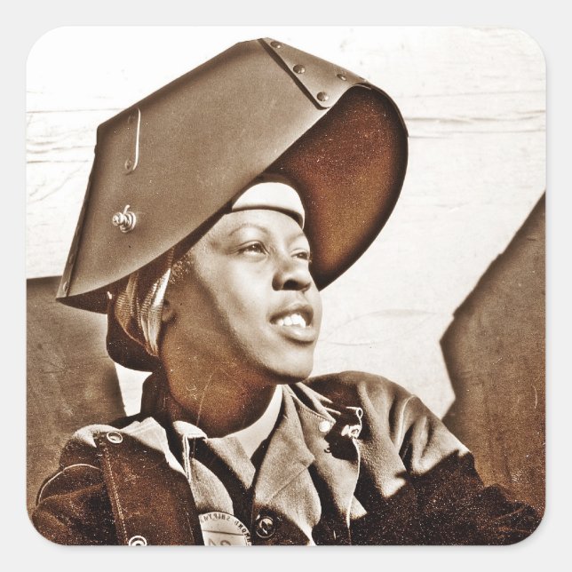 African American Women Patriots Square Sticker (Front)