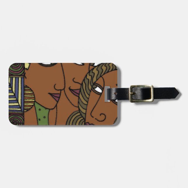 African American women sister friends Luggage Tag (Front Horizontal)