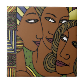 African American women sister friends Tile