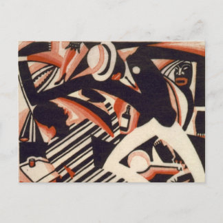 African Americans 1920s - Drawing in Two Colours Postcard