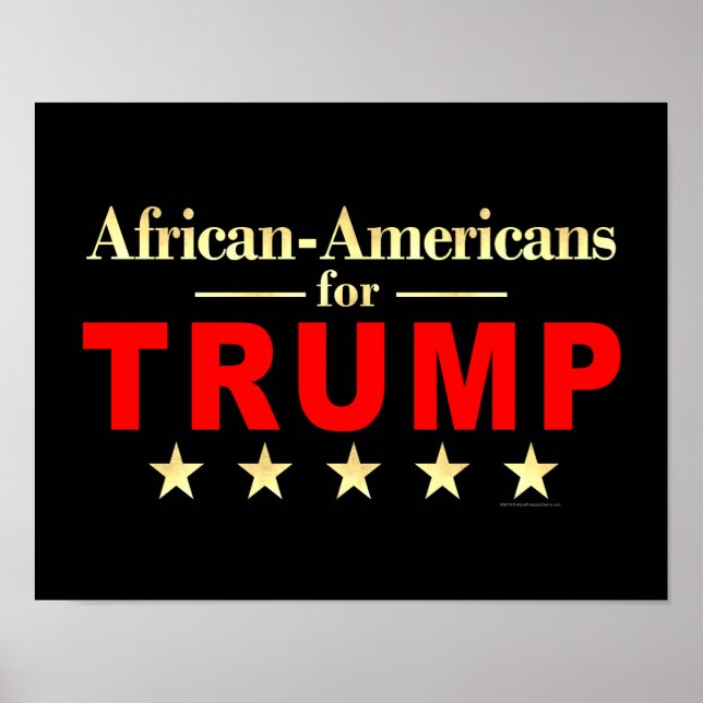 African-Americans for Donald Trump 2024 Poster (Front)