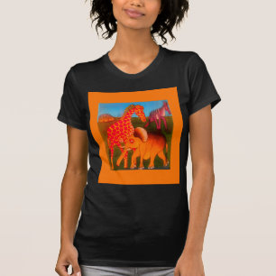 African Animal Art Print T-Shirt
