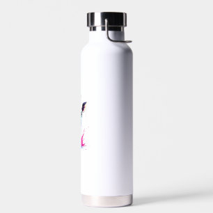 African animal art The colourful giraffe for funny Water Bottle