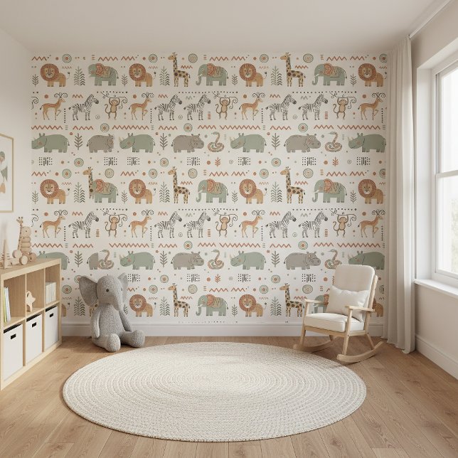 African Animal Parade Tribal Style ID1262 Wallpaper (Creator Uploaded)