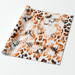 African Animal Prints. Vintage Natural Pattern. Bl Wrapping Paper