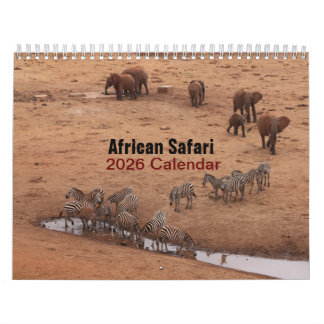 African Animals 2026 Calendar