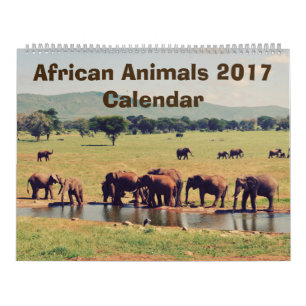African Animals Calendar
