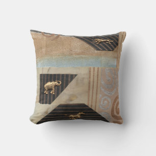 African Animals Collage Cushion
