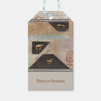 African Animals Collage Gift Tags