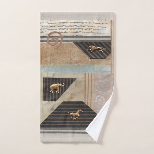 African Animals Collage  Hand Towel (Hand Towel)