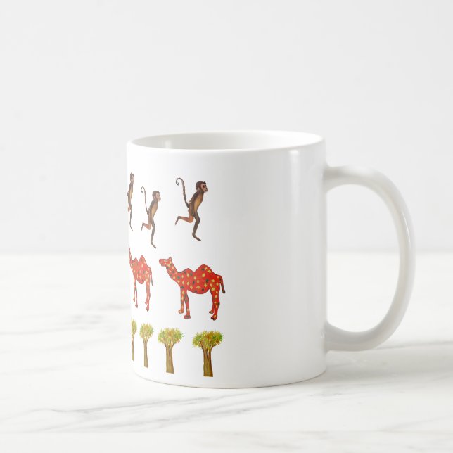 African Animals Cute Illustration  Classic Mug (Right)