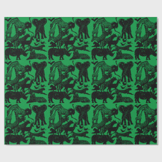 African Animals Cute Unique Gift Wrapping Paper