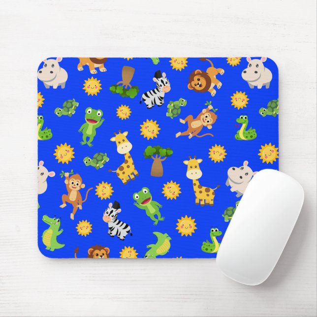 African Animals Mouse Pad (With Mouse)