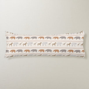 African animals pattern 1 body cushion
