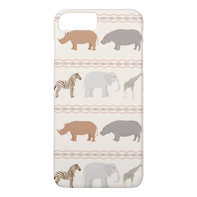 African animals pattern 1 Case-Mate iPhone case (Back)