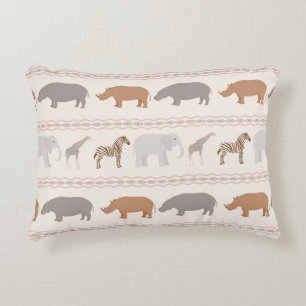 African animals pattern 1 decorative cushion
